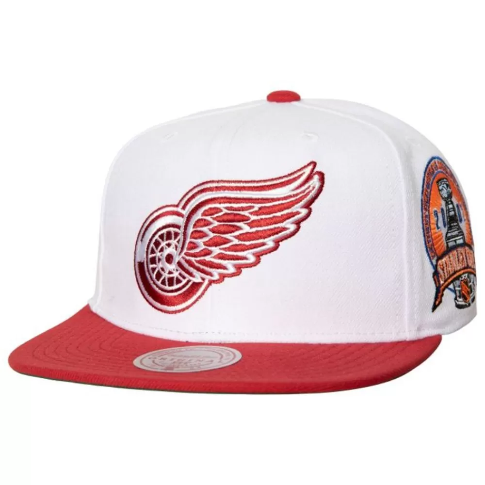 Headwear Mitchell & Ness -2 Tone Side Patch Snapback Detroit Red Wings