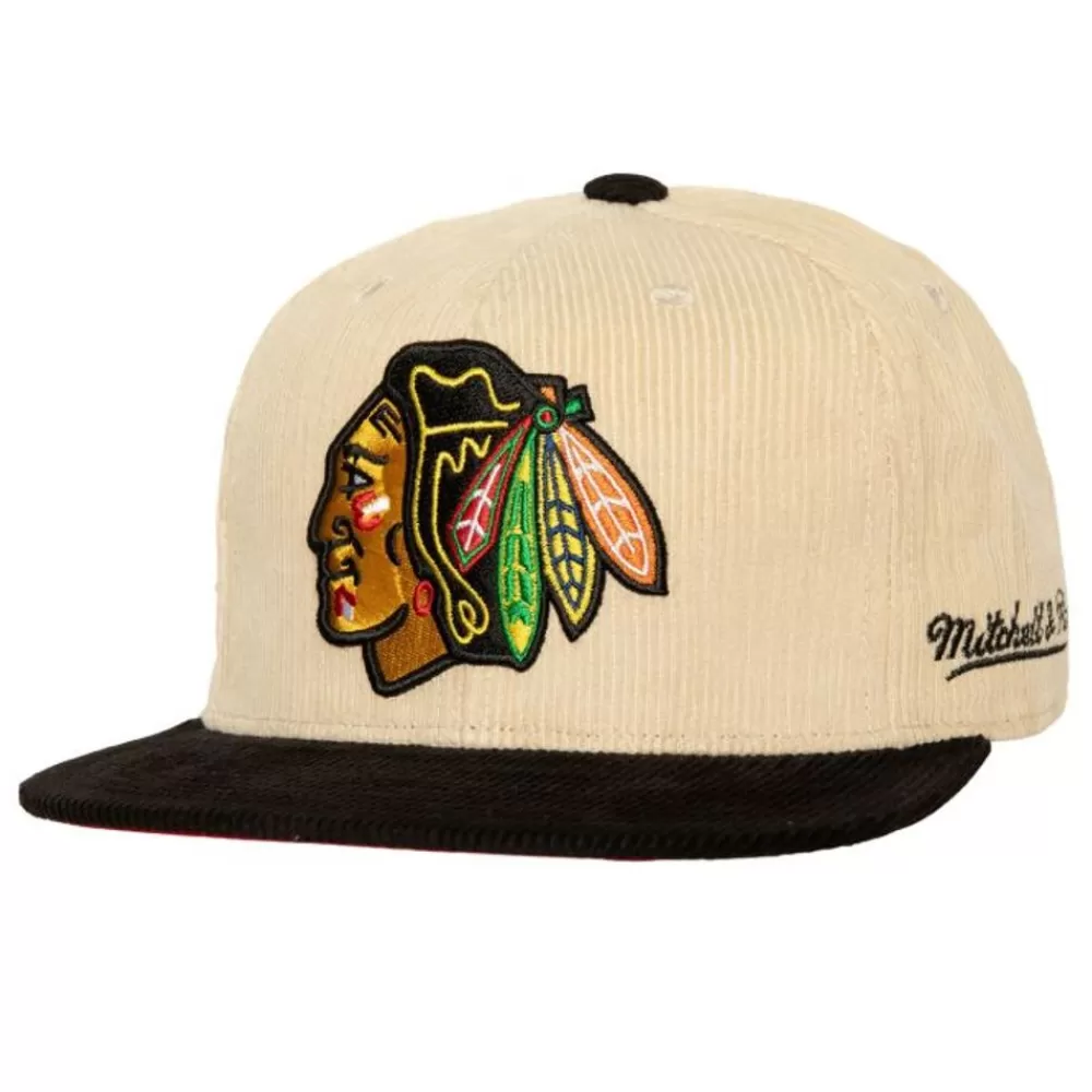 Headwear Mitchell & Ness -2 Tone Team Cord Fitted Chicago Blackhawks