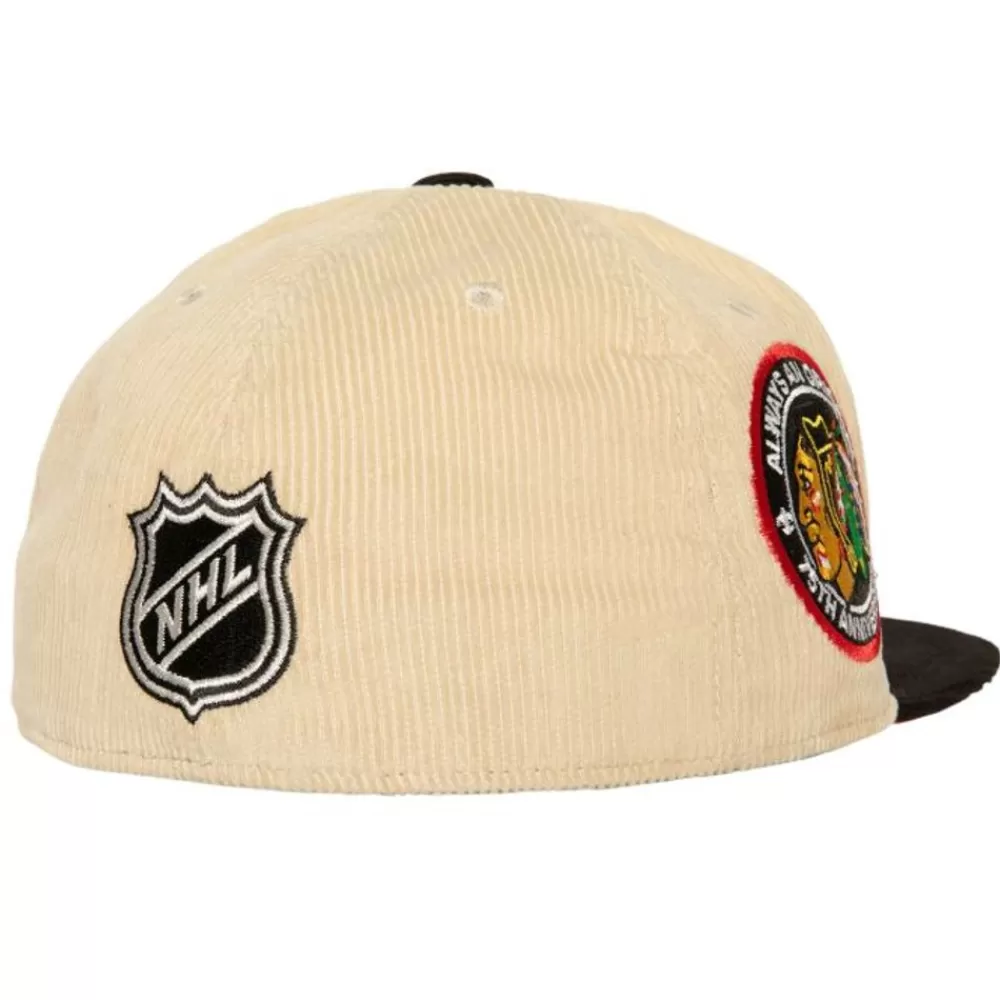 Headwear Mitchell & Ness -2 Tone Team Cord Fitted Chicago Blackhawks