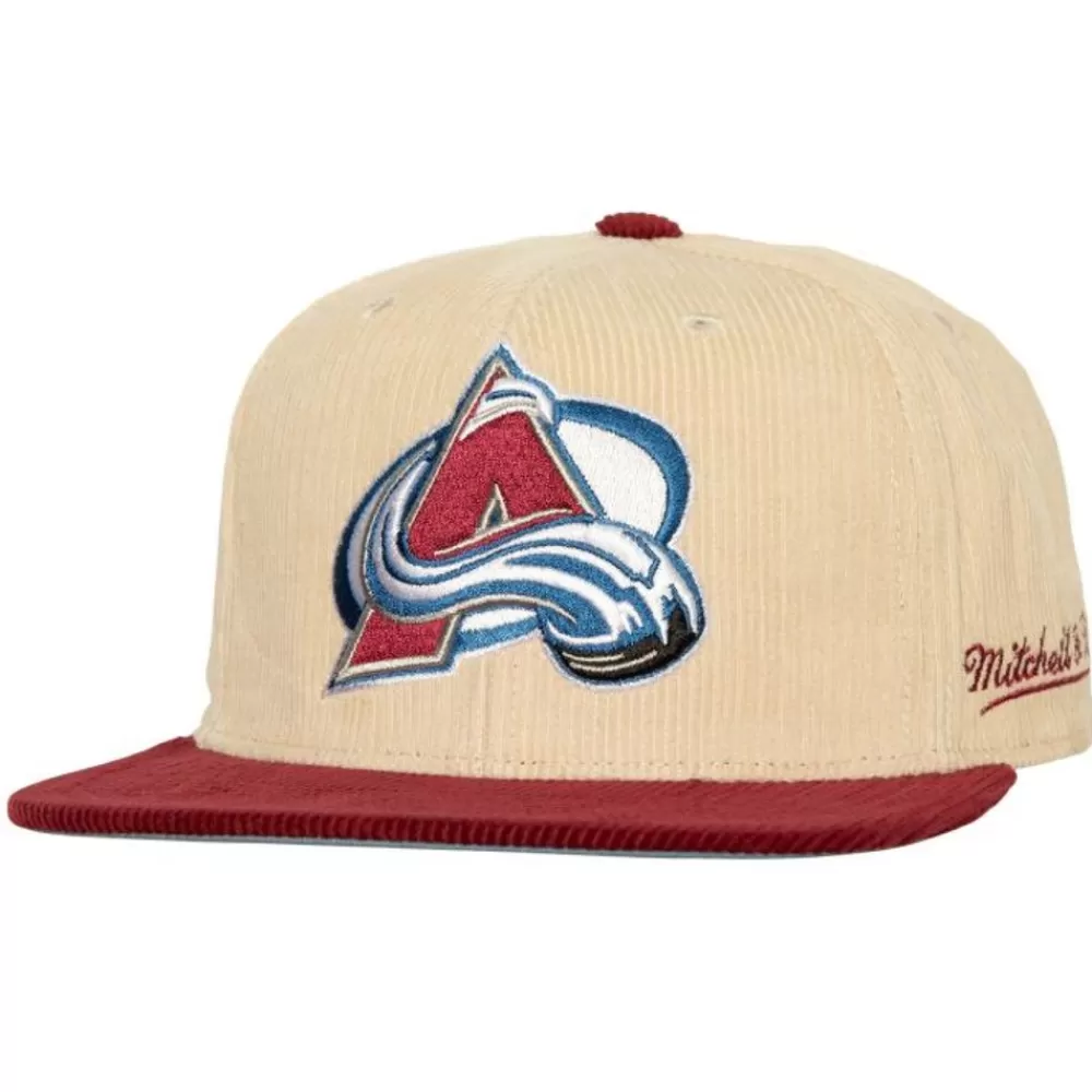 Headwear Mitchell & Ness -2 Tone Team Cord Fitted Colorado Avalanche