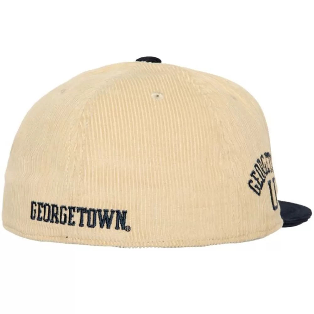 Headwear Mitchell & Ness -2 Tone Team Cord Fitted Georgetown University