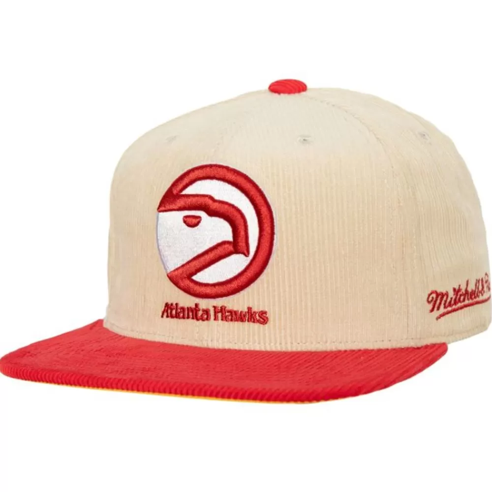 Headwear Mitchell & Ness -2 Tone Team Cord Fitted Hwc Atlanta Hawks