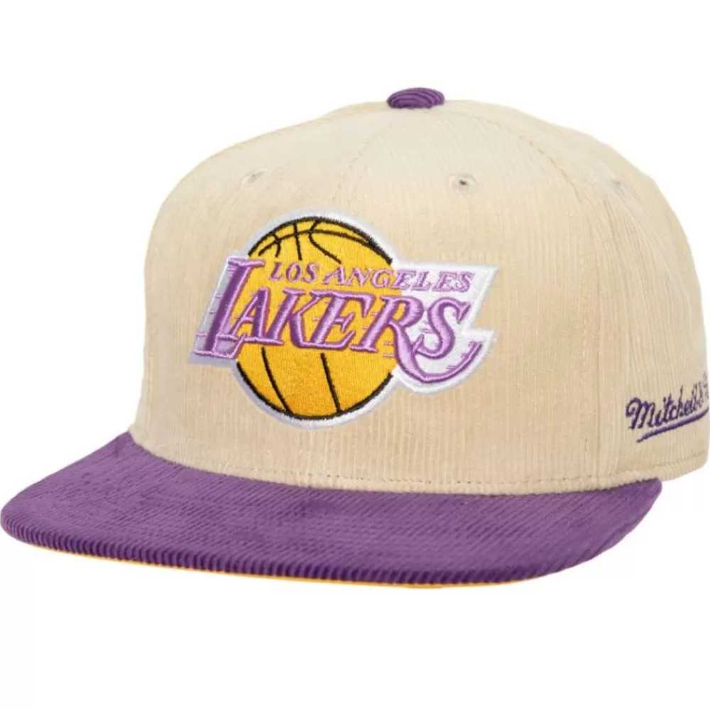 Headwear Mitchell & Ness -2 Tone Team Cord Fitted Hwc Los Angeles Lakers