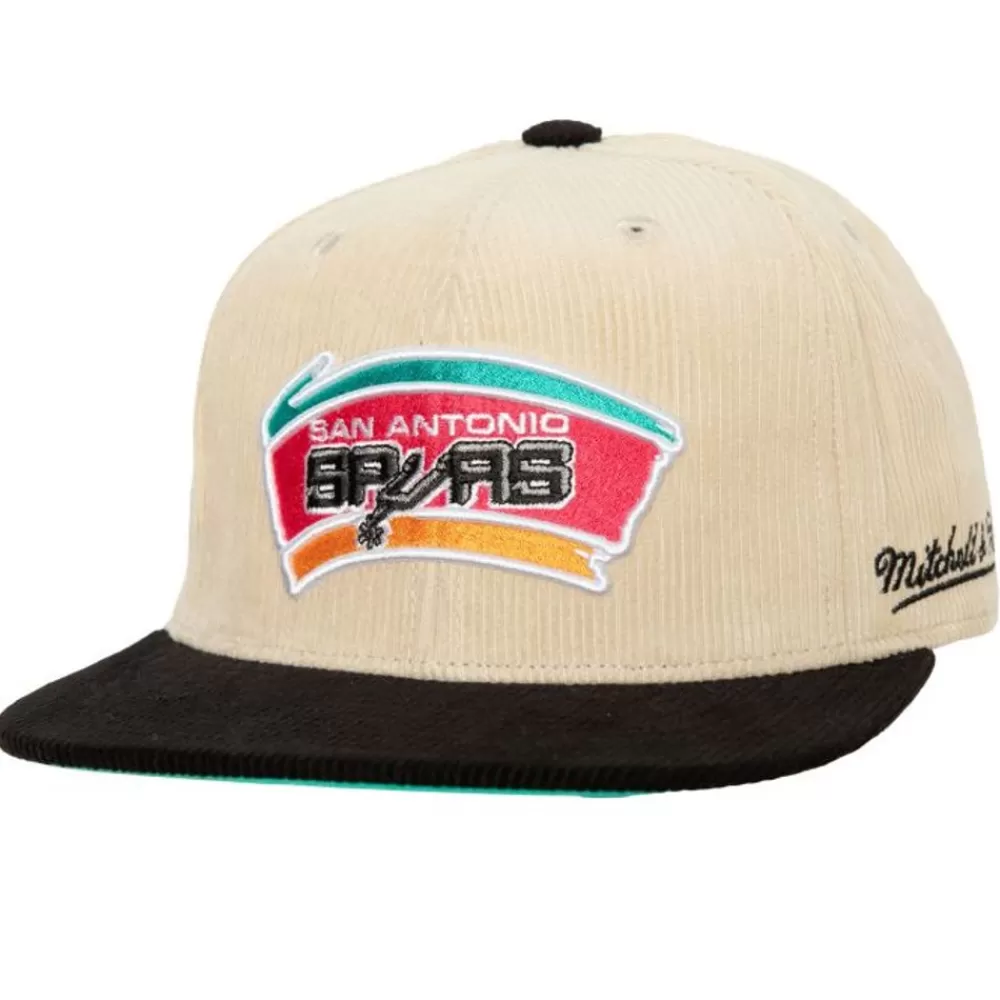 Headwear Mitchell & Ness -2 Tone Team Cord Fitted Hwc San Antonio Spurs