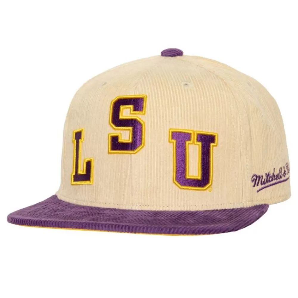 Headwear Mitchell & Ness -2 Tone Team Cord Fitted Louisiana State University