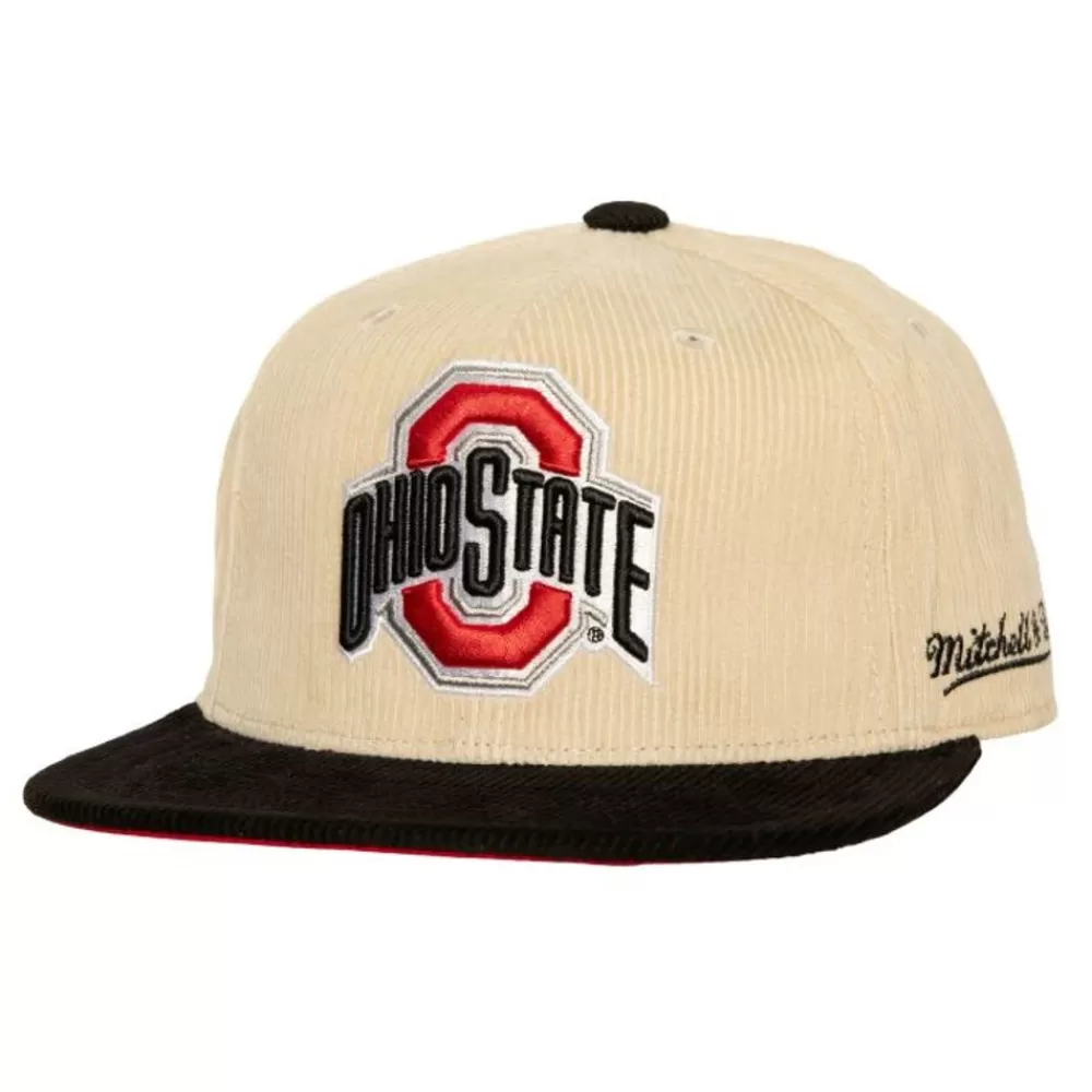 Headwear Mitchell & Ness -2 Tone Team Cord Fitted Ohio State