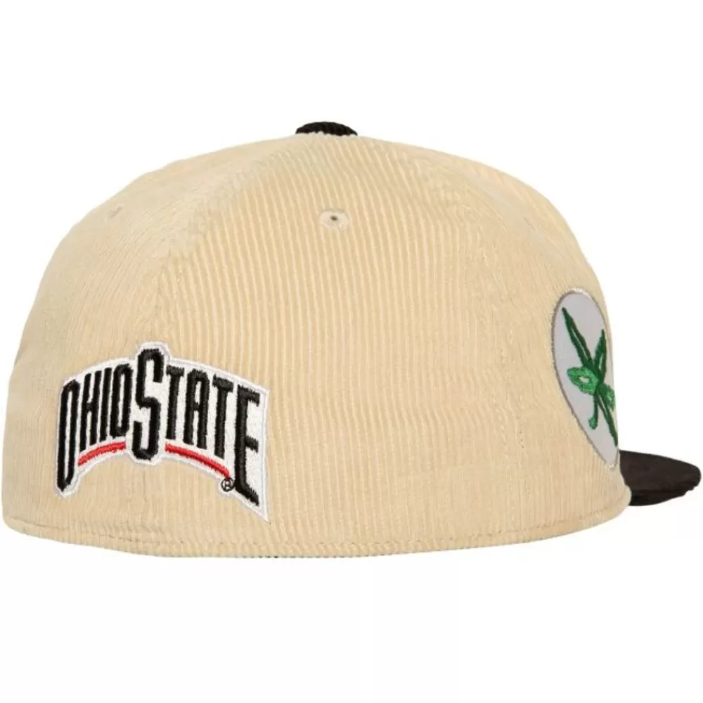 Headwear Mitchell & Ness -2 Tone Team Cord Fitted Ohio State