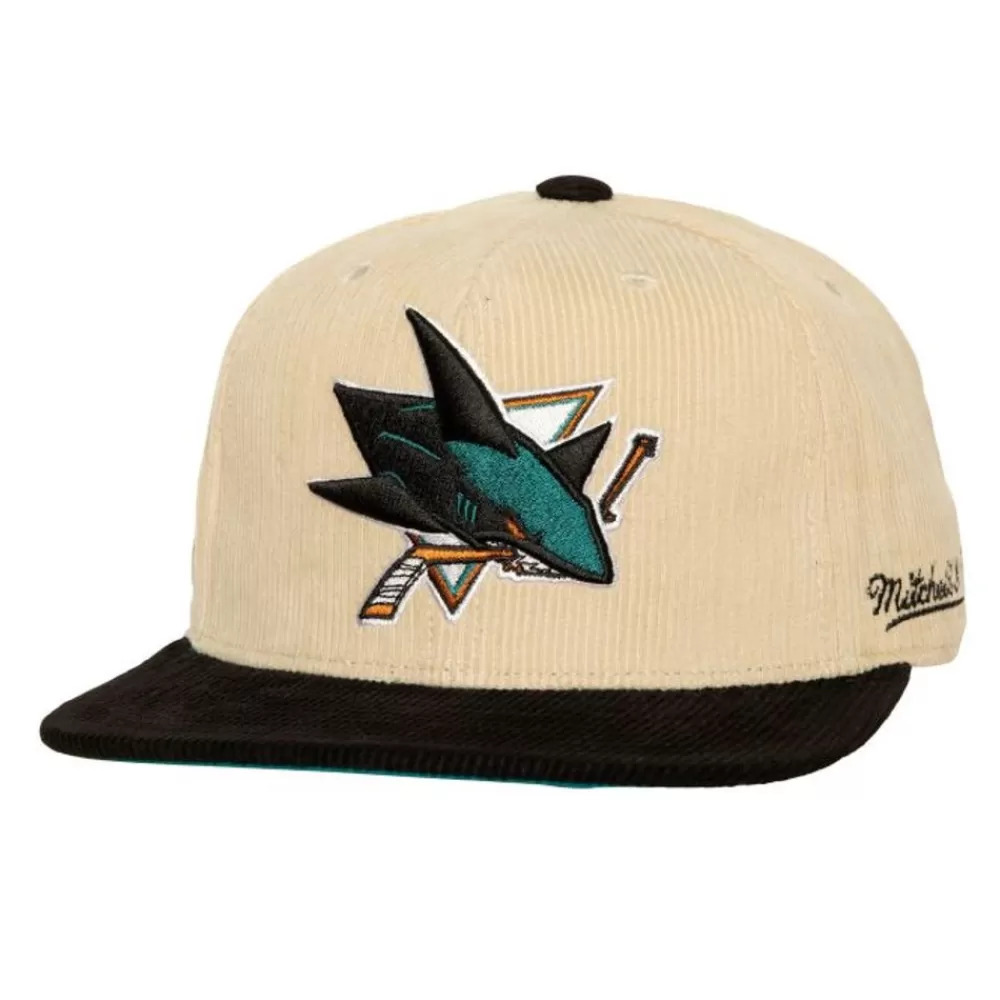 Headwear Mitchell & Ness -2 Tone Team Cord Fitted San Jose Sharks