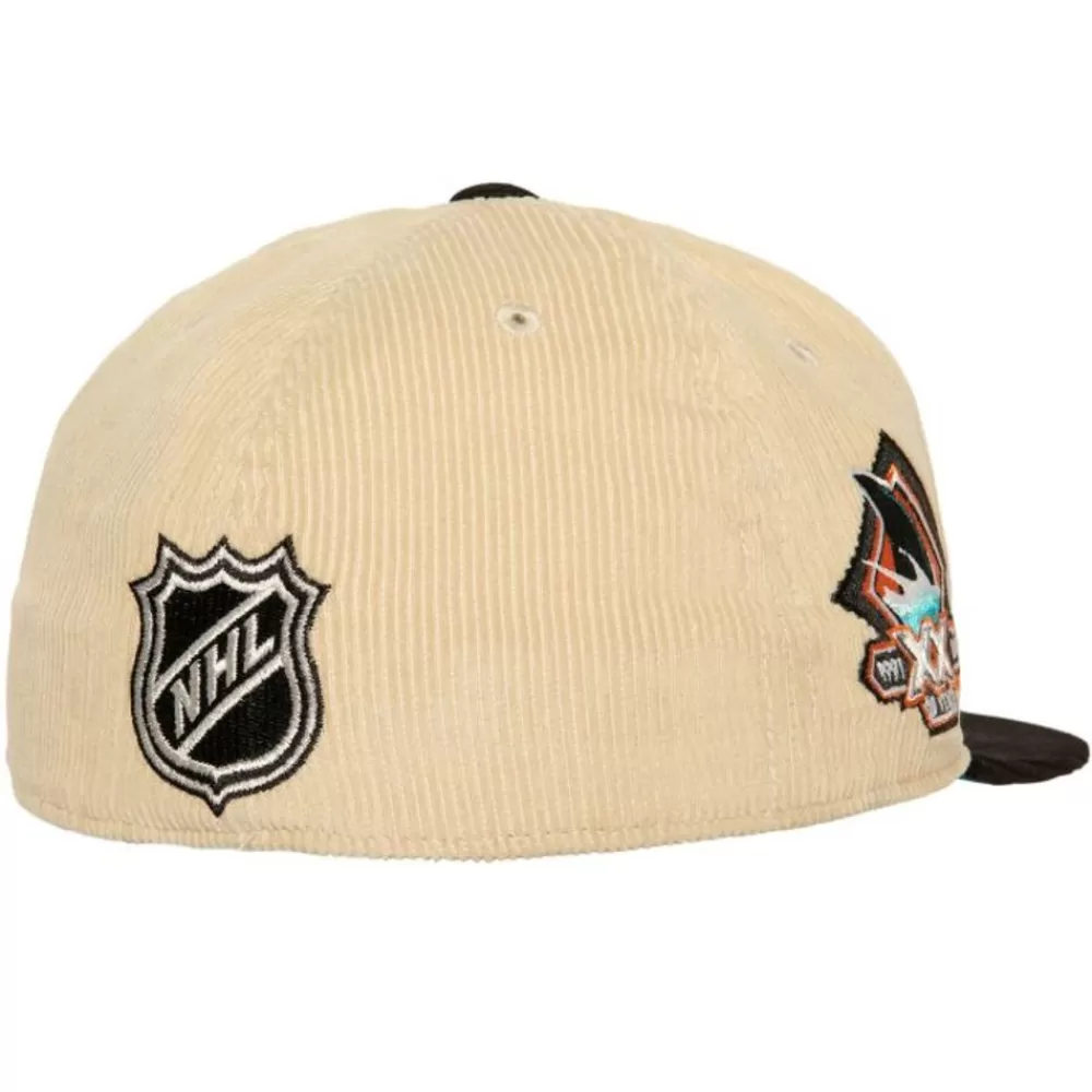 Headwear Mitchell & Ness -2 Tone Team Cord Fitted San Jose Sharks