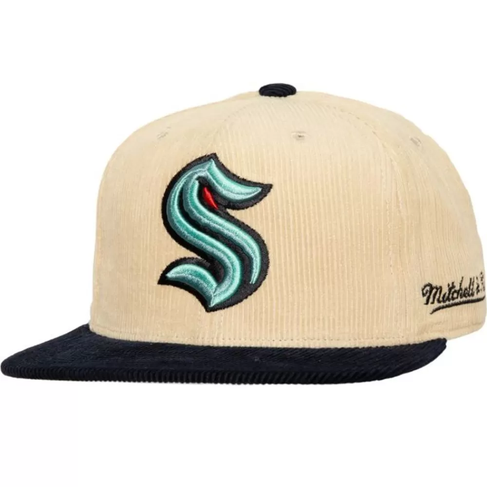 Headwear Mitchell & Ness -2 Tone Team Cord Fitted Seattle Kraken