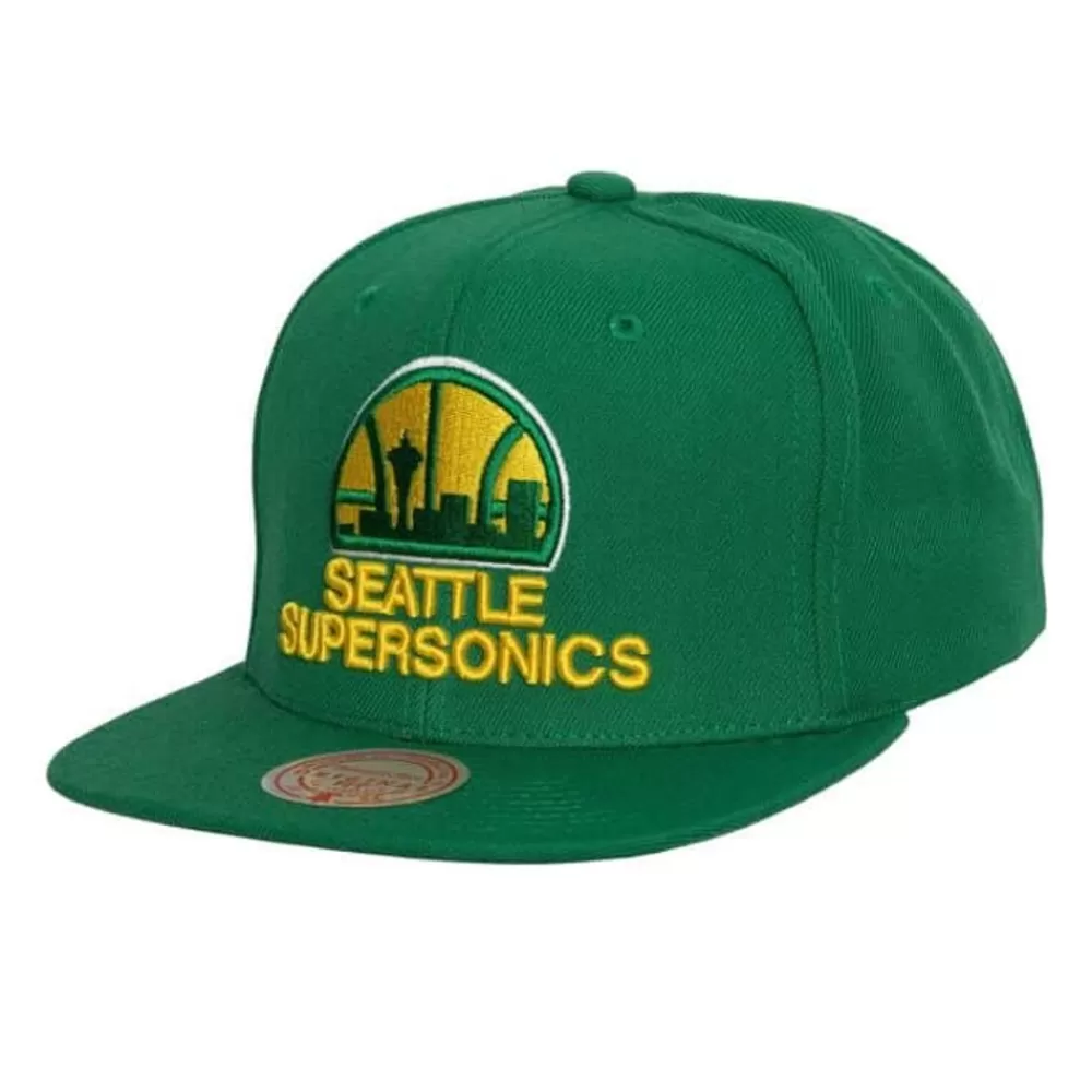 Headwear Mitchell & Ness -75 Logo Snapback Seattle Supersonics