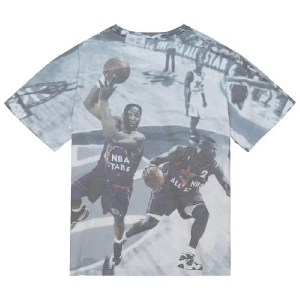 Apparel Mitchell & Ness T-Shirts & Tops-Above The Rim Sublimated S/S Tee Charlotte Hornets