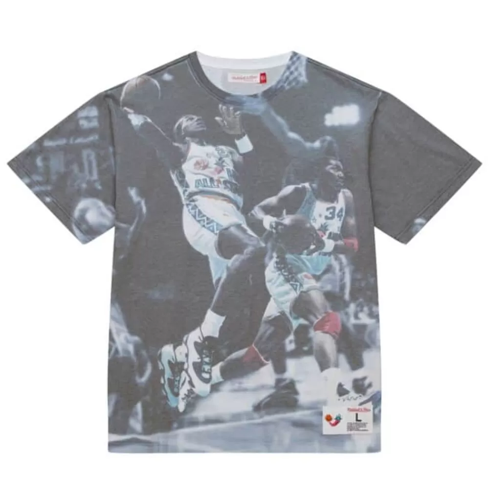 Apparel Mitchell & Ness T-Shirts & Tops-Above The Rim Sublimated S/S Tee Houston Rockets