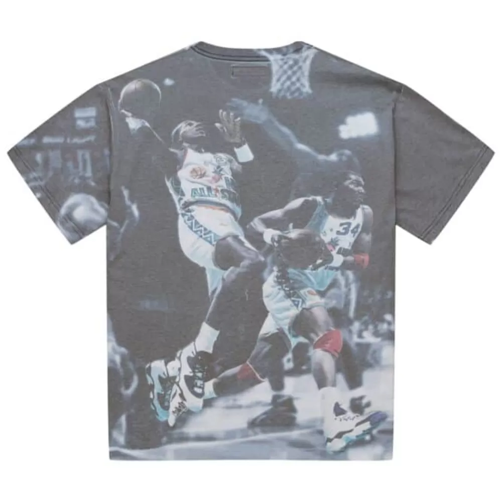 Apparel Mitchell & Ness T-Shirts & Tops-Above The Rim Sublimated S/S Tee Houston Rockets