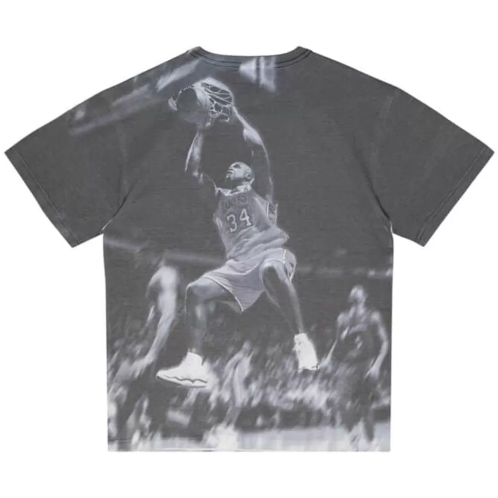 Apparel Mitchell & Ness T-Shirts & Tops-Above The Rim Sublimated Ss Tee Los Angeles Lakers Shaquille O'Neal