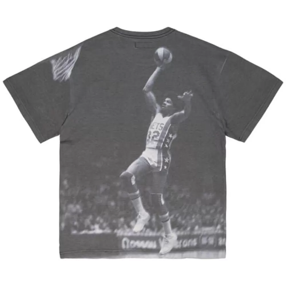 Apparel Mitchell & Ness T-Shirts & Tops-Above The Rim Sublimated Ss Tee New York Nets Julius Erving