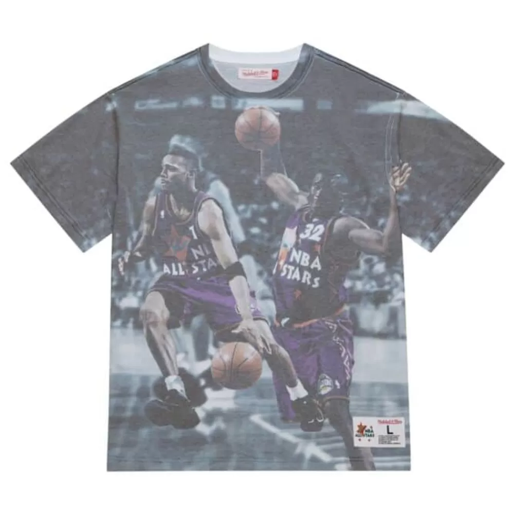 Apparel Mitchell & Ness T-Shirts & Tops-Above The Rim Sublimated S/S Tee Orlando Magic