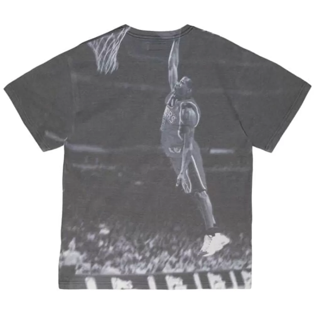 Apparel Mitchell & Ness T-Shirts & Tops-Above The Rim Sublimated Ss Tee Philadelphia 76Ers Allen Iverson