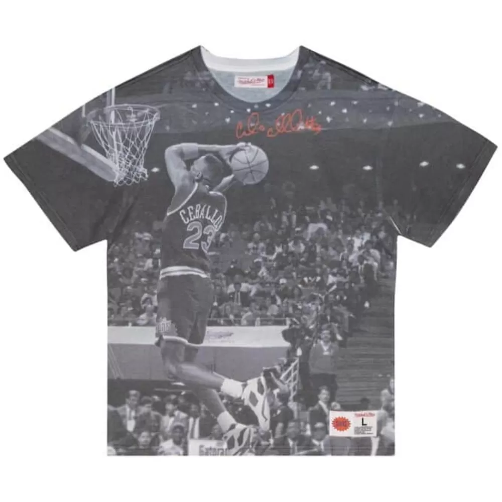 Apparel Mitchell & Ness T-Shirts & Tops-Above The Rim Sublimated Ss Tee Phoenix Suns Cedric Ceballos