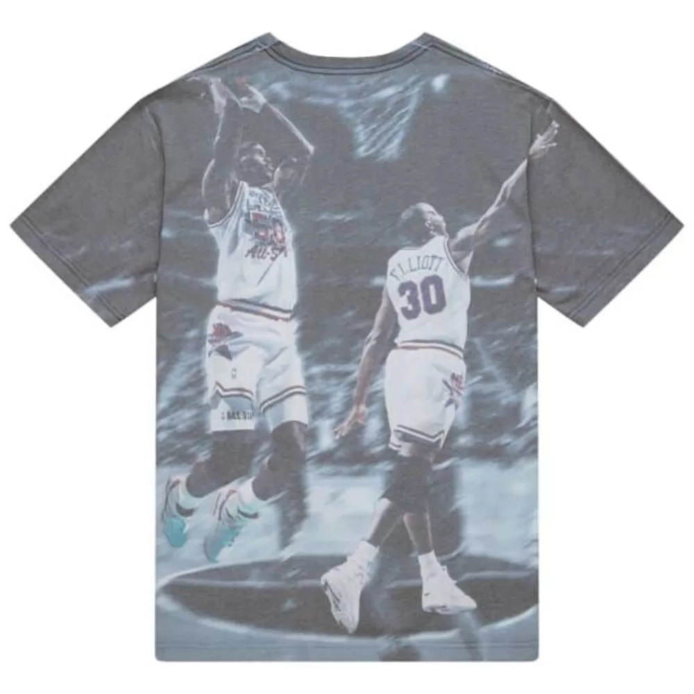 Apparel Mitchell & Ness T-Shirts & Tops-Above The Rim Sublimated S/S Tee San Antonio Spurs