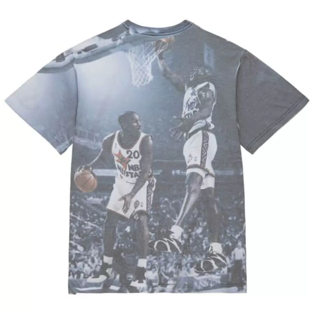 Apparel Mitchell & Ness T-Shirts & Tops-Above The Rim Sublimated S/S Tee Seattle Supersonics