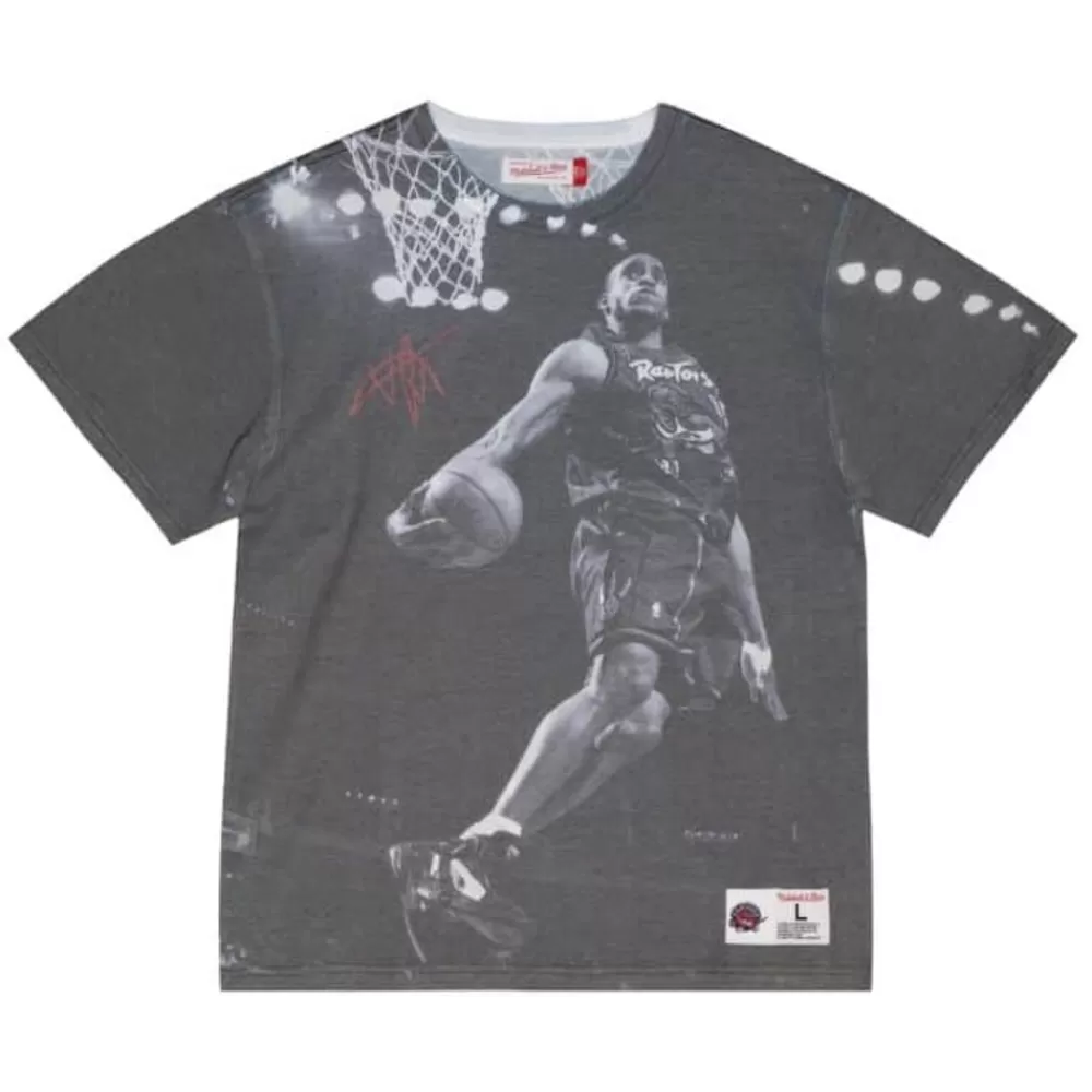 Apparel Mitchell & Ness T-Shirts & Tops-Above The Rim Sublimated Ss Tee Toronto Raptors Vince Carter