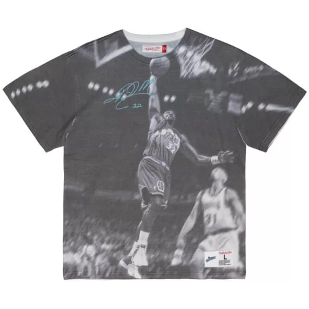 Apparel Mitchell & Ness T-Shirts & Tops-Above The Rim Sublimated Ss Tee Utah Jazz Karl Malone