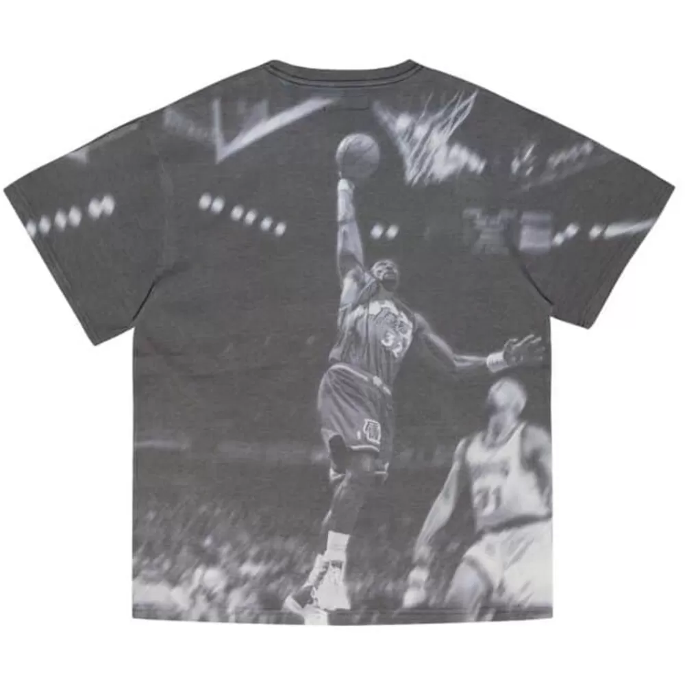 Apparel Mitchell & Ness T-Shirts & Tops-Above The Rim Sublimated Ss Tee Utah Jazz Karl Malone