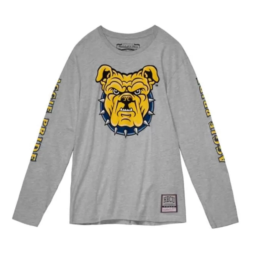 Apparel Mitchell & Ness T-Shirts & Tops-Aggie Pride Longsleeve North Carolina A&T University