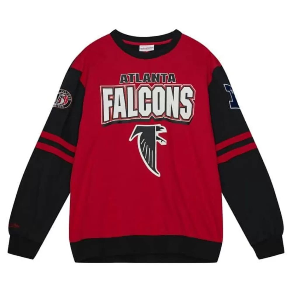 Apparel Mitchell & Ness T-Shirts & Tops-All Over Crew 2.0 Atlanta Falcons