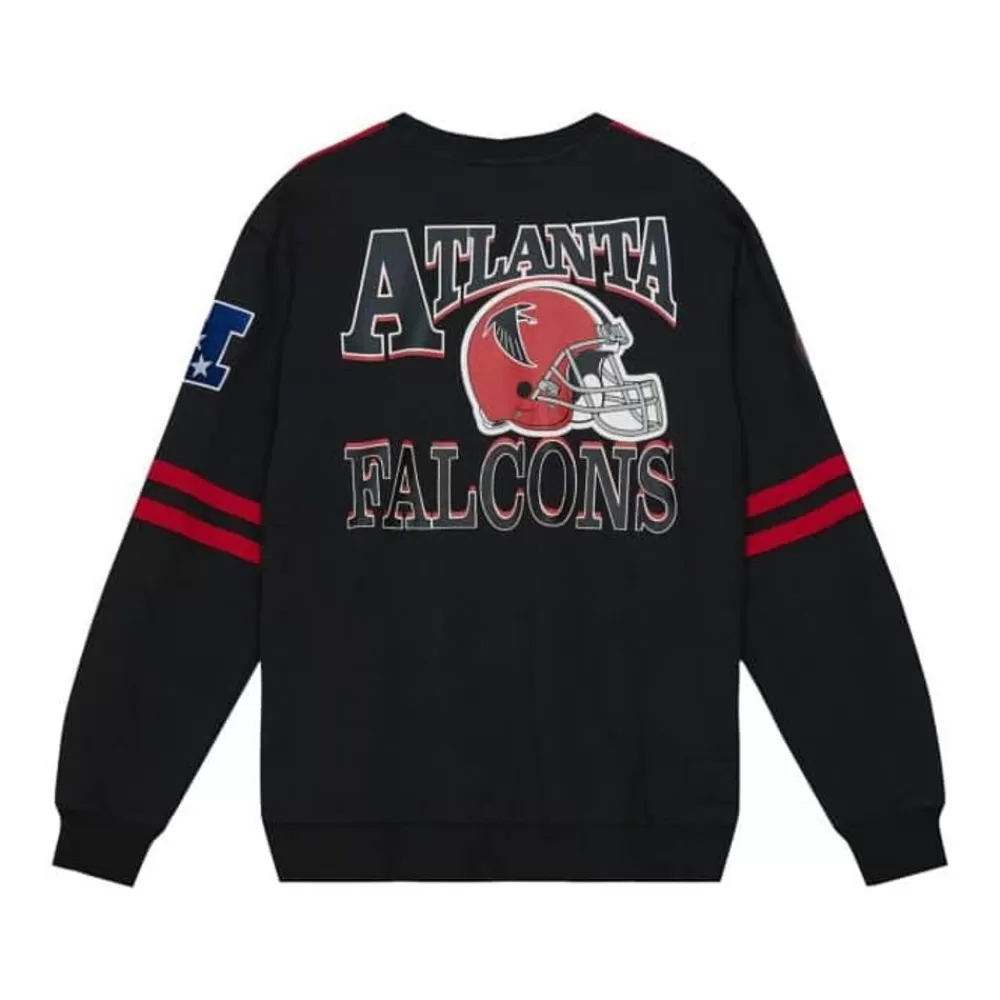 Apparel Mitchell & Ness T-Shirts & Tops-All Over Crew 2.0 Atlanta Falcons