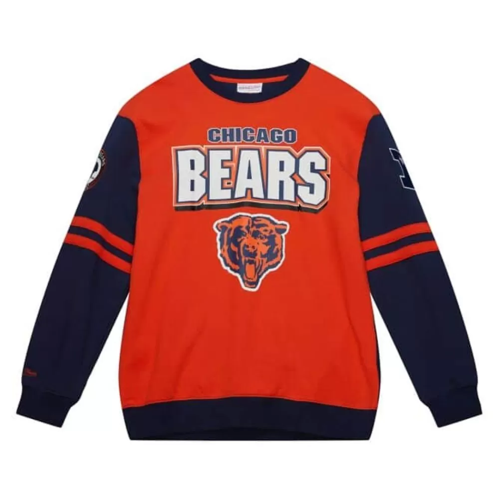 Apparel Mitchell & Ness T-Shirts & Tops-All Over Crew 2.0 Chicago Bears