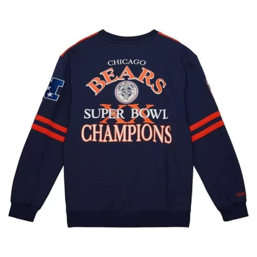 Apparel Mitchell & Ness T-Shirts & Tops-All Over Crew 2.0 Chicago Bears