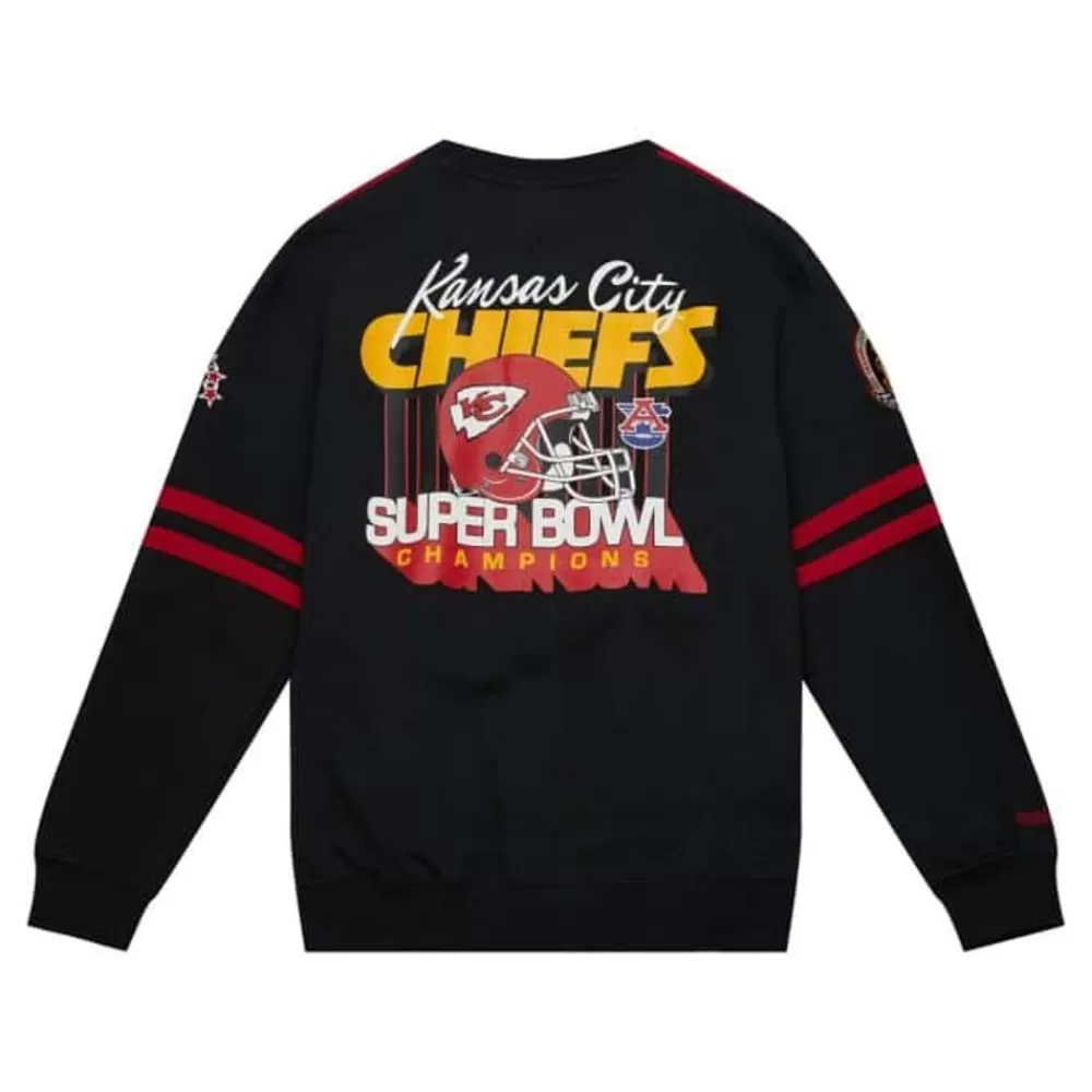 Apparel Mitchell & Ness T-Shirts & Tops-All Over Crew 2.0 Kansas City Chiefs