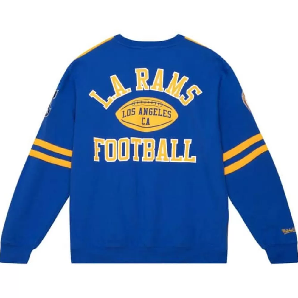 Apparel Mitchell & Ness T-Shirts & Tops-All Over Crew 2.0 Los Angeles Rams