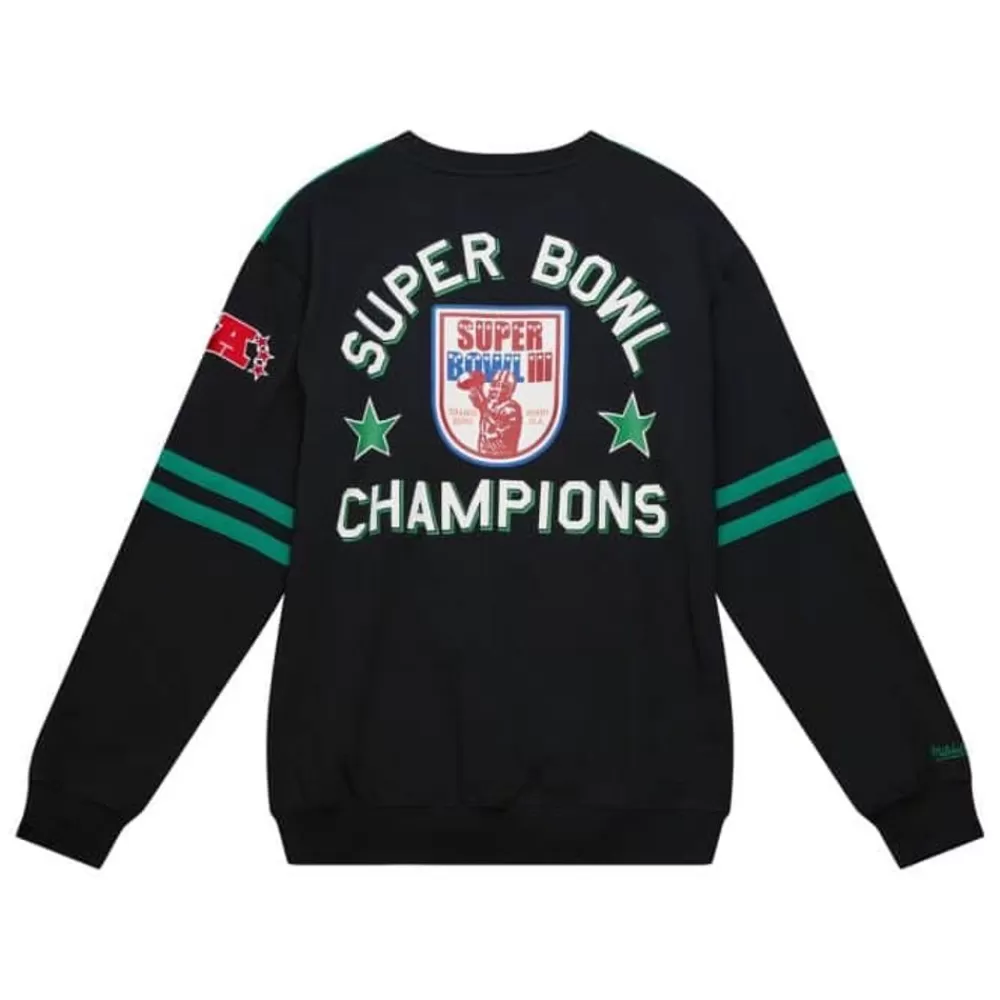 Apparel Mitchell & Ness T-Shirts & Tops-All Over Crew 2.0 New York Jets