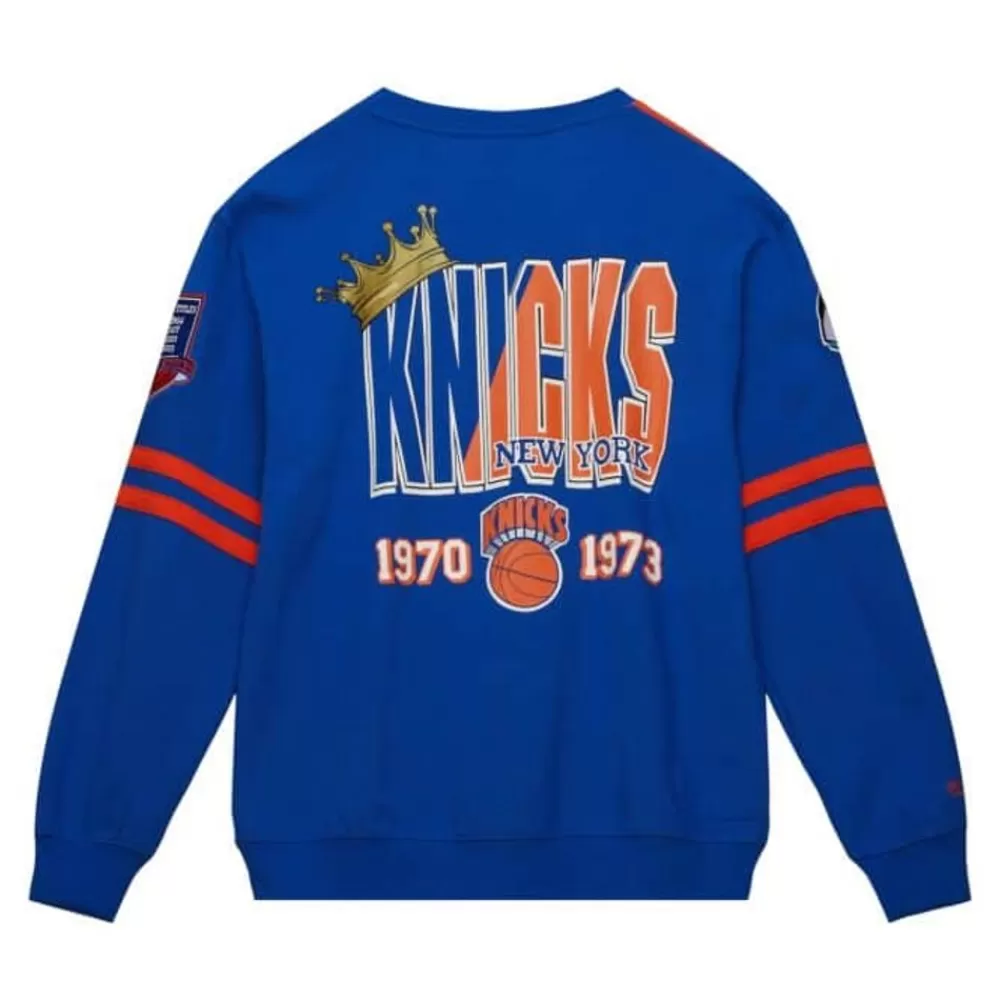 Apparel Mitchell & Ness T-Shirts & Tops-All Over Crew 2.0 New York Knicks