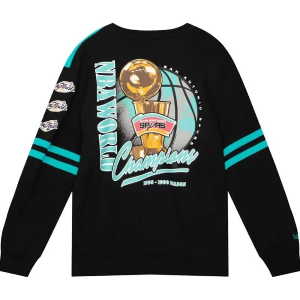 Apparel Mitchell & Ness T-Shirts & Tops-All Over Crew 2.0 San Antonio Spurs