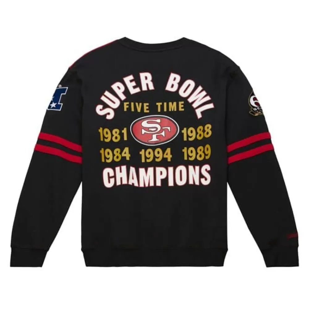 Apparel Mitchell & Ness T-Shirts & Tops-All Over Crew 2.0 San Francisco 49Ers