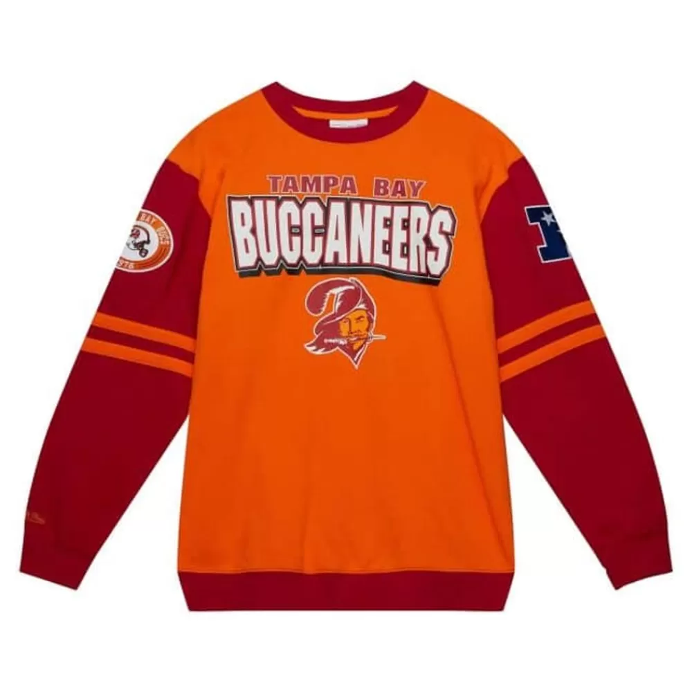 Apparel Mitchell & Ness T-Shirts & Tops-All Over Crew 2.0 Tampa Bay Buccaneers