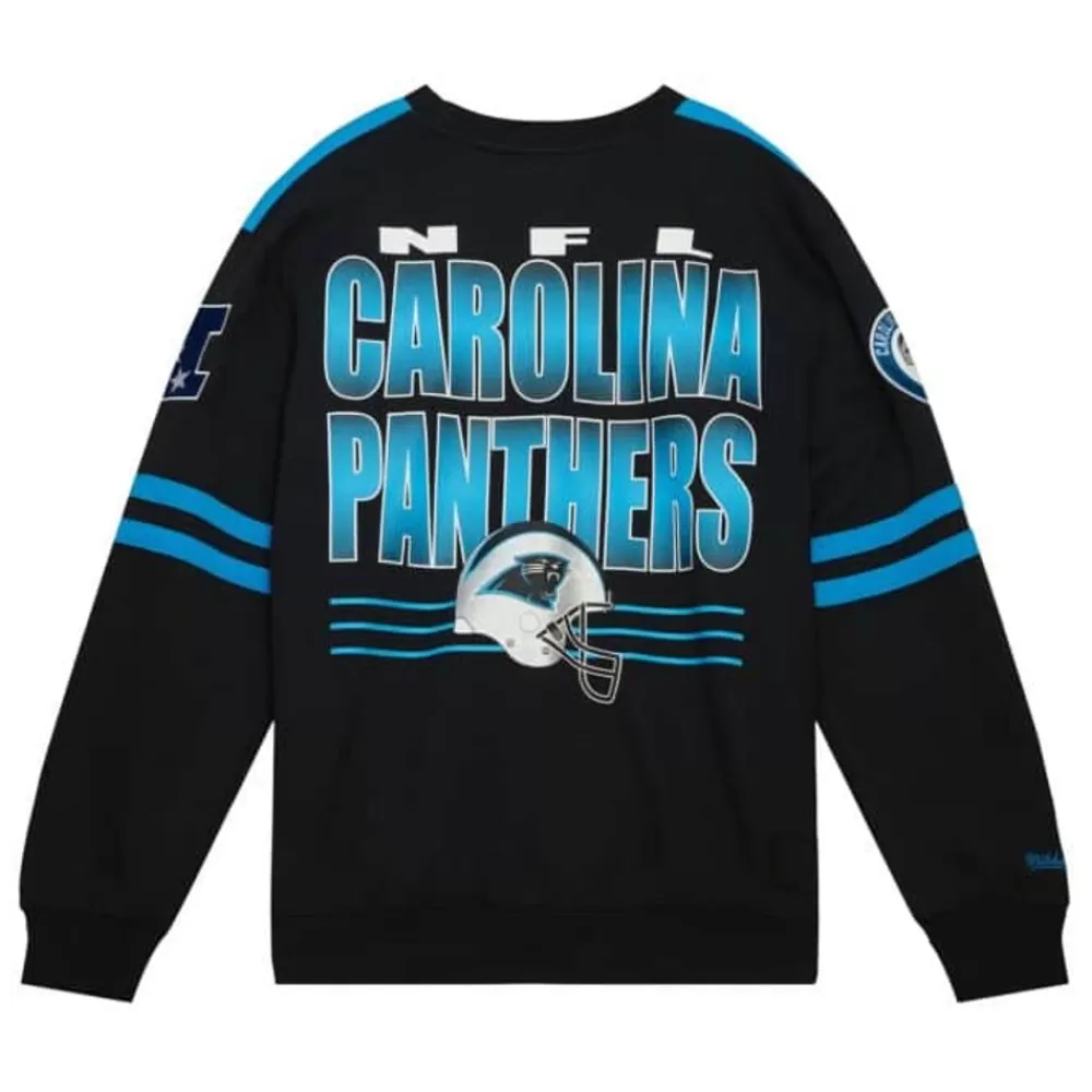 Apparel Mitchell & Ness T-Shirts & Tops-All Over Crew 2.0 Tee Carolina Panthers
