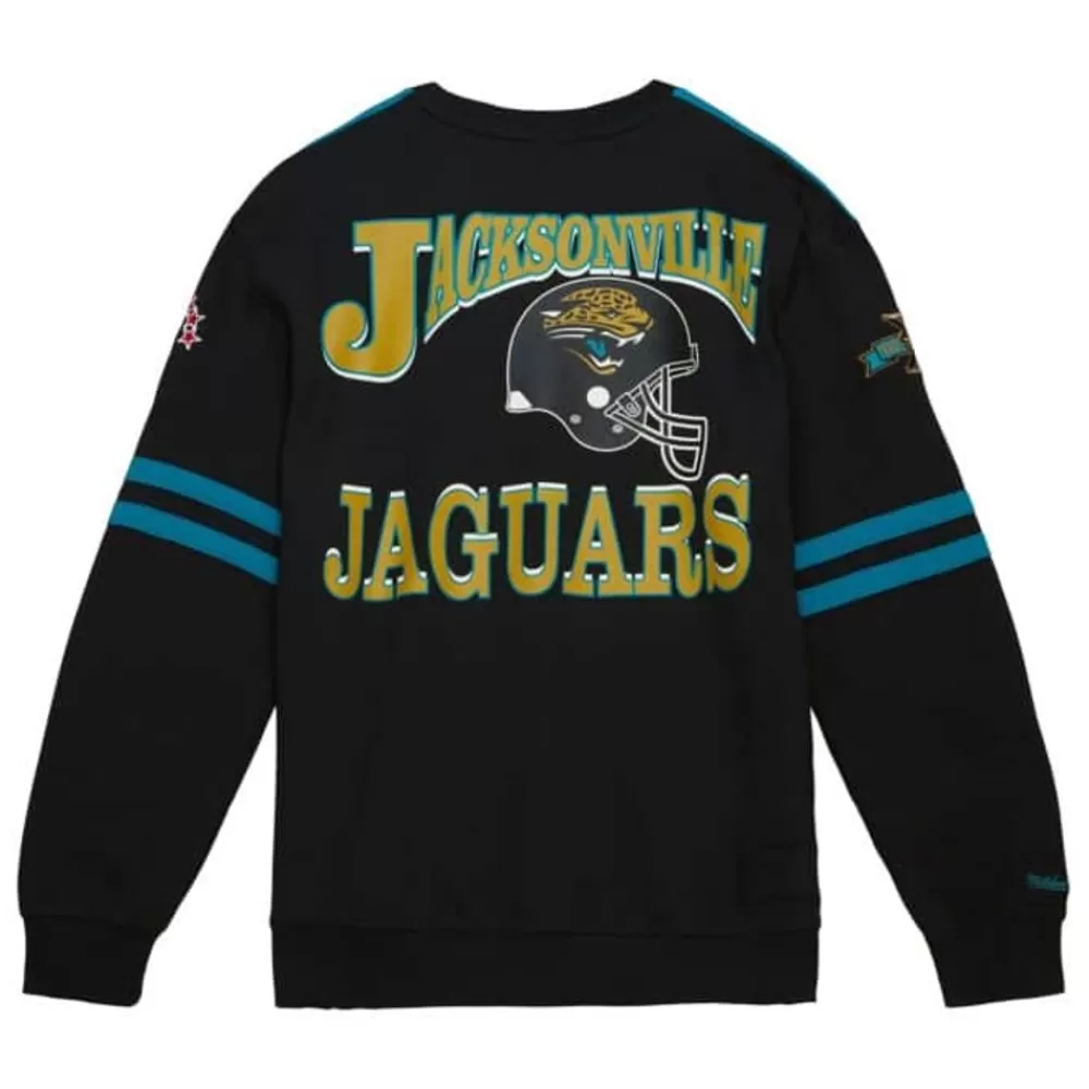 Apparel Mitchell & Ness T-Shirts & Tops-All Over Crew 2.0 Tee Jacksonville Jaguars
