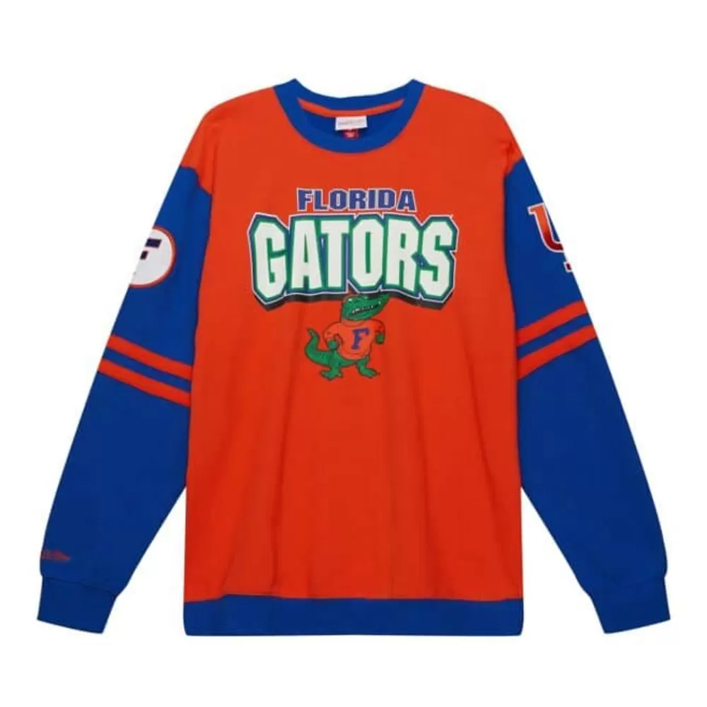 Apparel Mitchell & Ness T-Shirts & Tops-All Over Crew 2.0 University Of Florida
