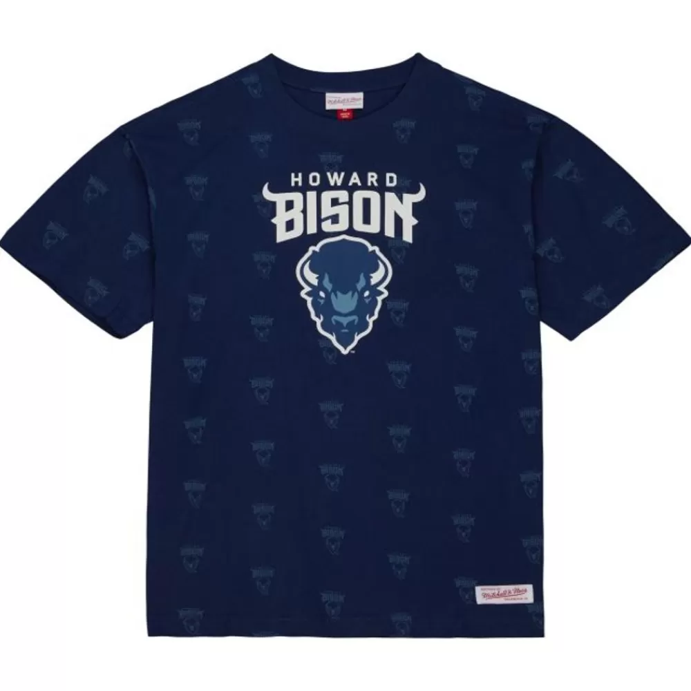 Apparel Mitchell & Ness T-Shirts & Tops-Aop Ss Top Howard University