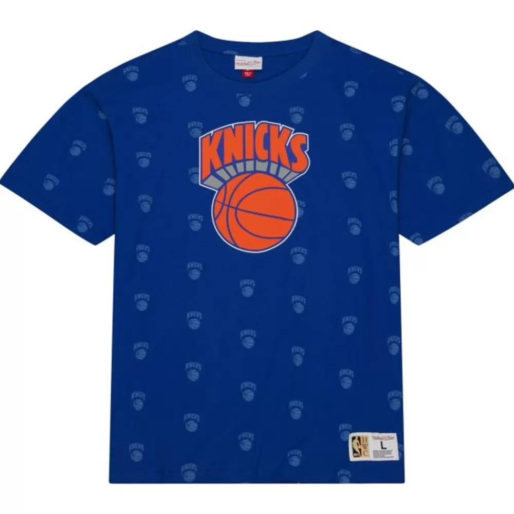 Apparel Mitchell & Ness T-Shirts & Tops-Aop S/S Top New York Knicks