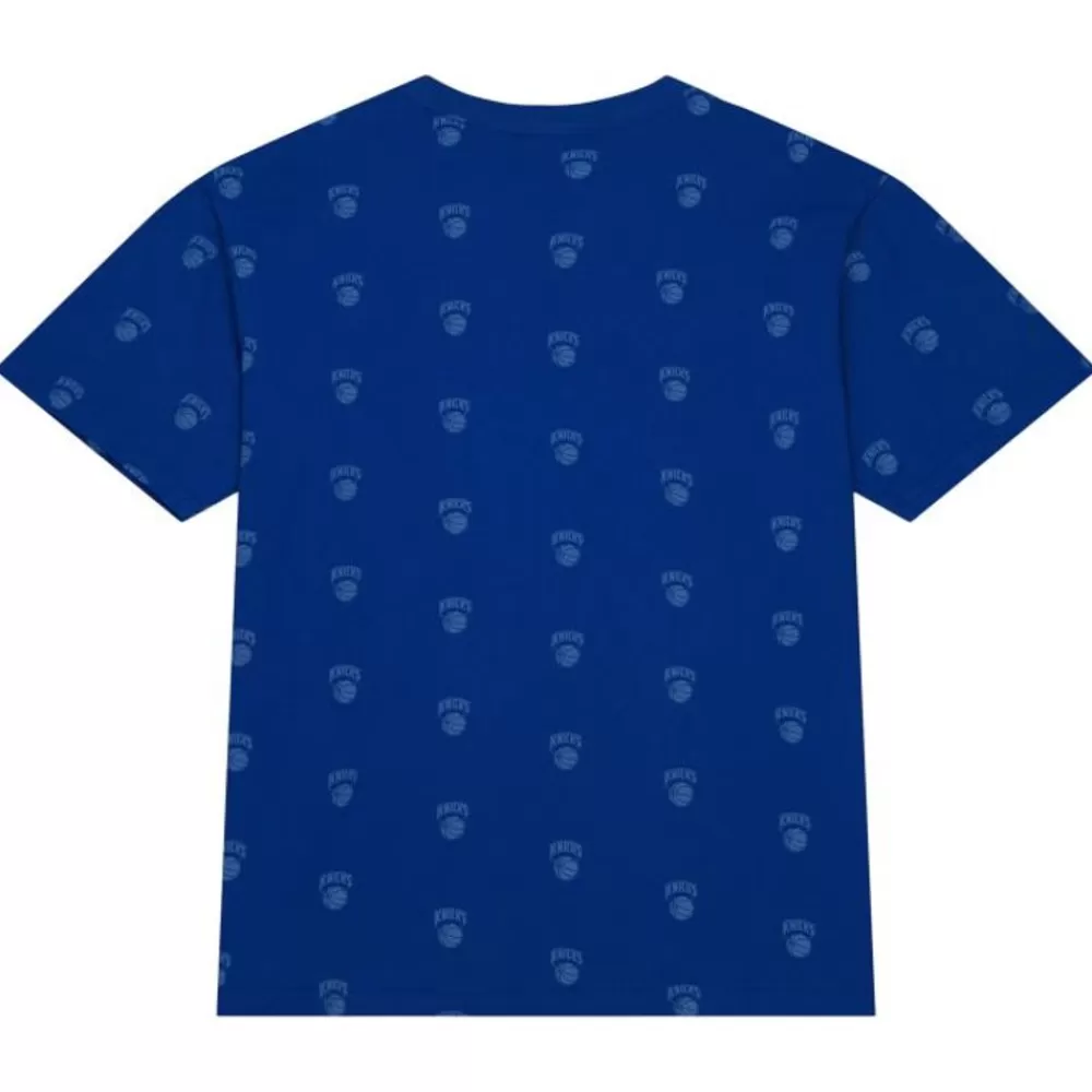 Apparel Mitchell & Ness T-Shirts & Tops-Aop S/S Top New York Knicks