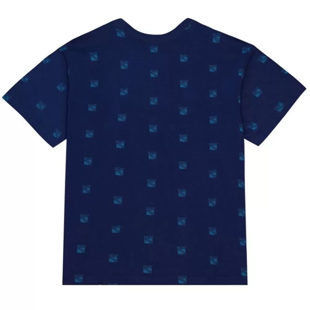 Apparel Mitchell & Ness T-Shirts & Tops-Aop S/S Top New York Rangers