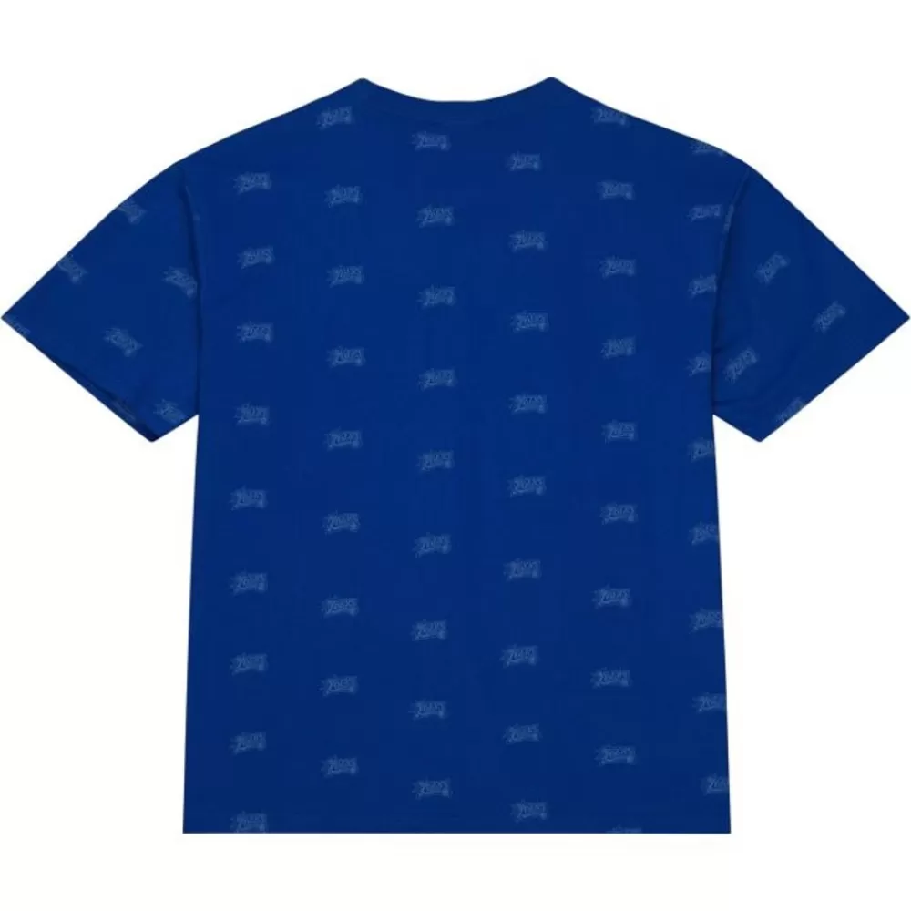 Apparel Mitchell & Ness T-Shirts & Tops-Aop S/S Top Philadelphia 76Ers