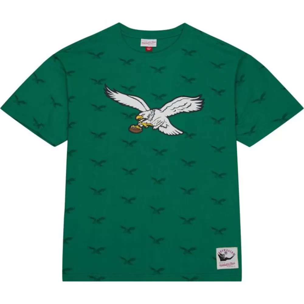 Apparel Mitchell & Ness T-Shirts & Tops-Aop S/S Top Philadelphia Eagles