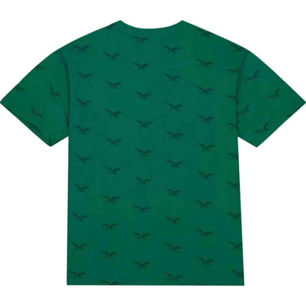 Apparel Mitchell & Ness T-Shirts & Tops-Aop S/S Top Philadelphia Eagles